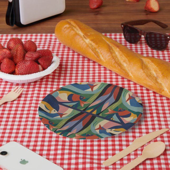 Assiettes En Carton Plaque de papier (Pique-nique)