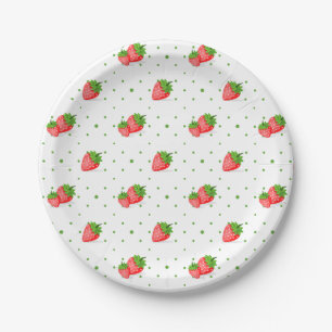 Assiettes En Carton Plaque de papier à patchs de fraise