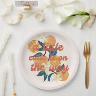 Assiettes En Carton plaque de papier à thème baby shower