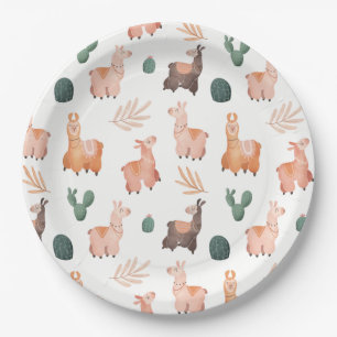 Assiettes En Carton Plaque de papier Alpaca/Llama