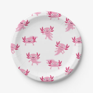 Assiettes En Carton Plaque de papier Axolotl
