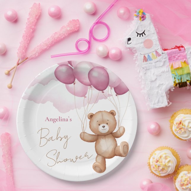 Assiettes En Carton Plaque de papier baby shower (Fête)