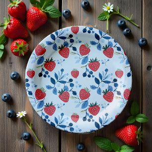 Assiettes En Carton Plaque de papier Baby shower Berry Sweet