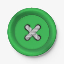 Plaque de papier Bouton vert