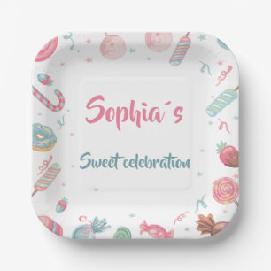 Assiettes En Carton Plaque de papier Candyland