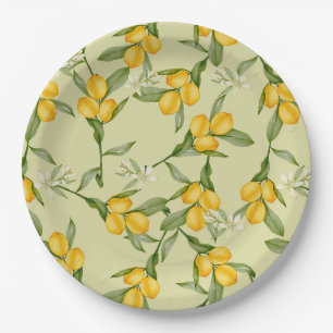 Assiettes En Carton Plaque de papier citron