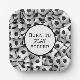 Assiettes En Carton Plaque de papier de balle de soccer
