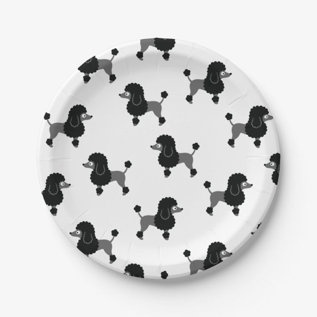 Assiettes En Carton Plaque de papier de caniche (Devant)