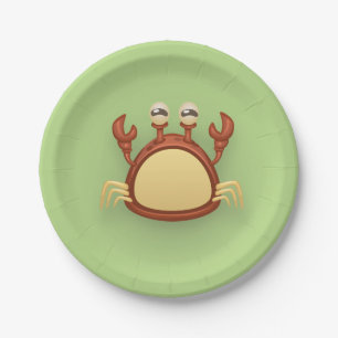 Assiettes En Carton Plaque de papier de crabe