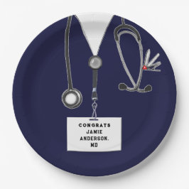 Assiettes En Carton Plaque de papier de fin d'études Médicales