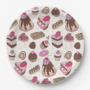 Assiettes En Carton Plaque de papier de friandises