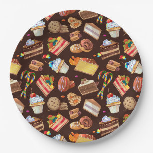 Assiettes En Carton Plaque de papier de friandises
