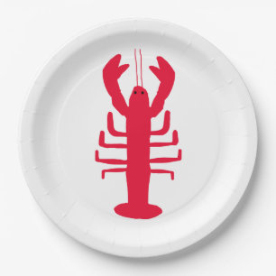 Assiettes En Carton Plaque de papier de homard