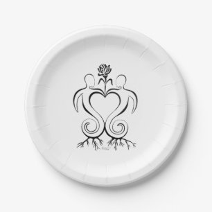 Assiettes En Carton Plaque de papier de l'Union de l'âme