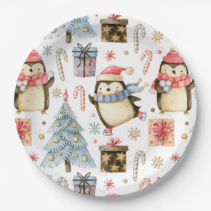 Assiettes En Carton Plaque de papier de Noël