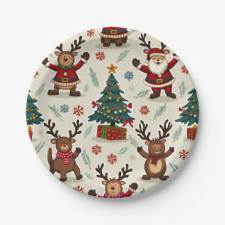 Assiettes En Carton Plaque de papier de Noël
