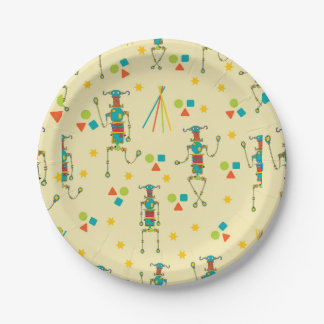 Assiettes En Carton Plaque de papier de soirée robotique