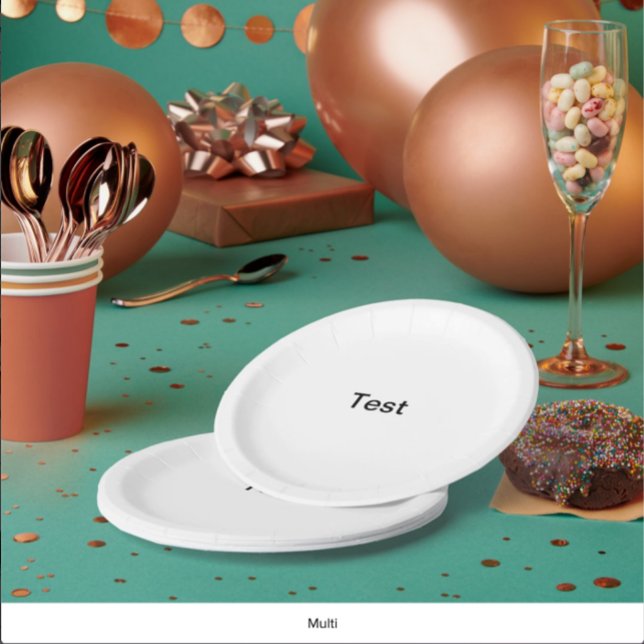 Assiettes En Carton Plaque de papier d'essai (Créateur téléchargé)