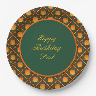 Assiettes En Carton Plaque de papier d'impression orange