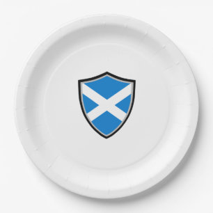 Assiettes En Carton Plaque de papier drapeau écossais