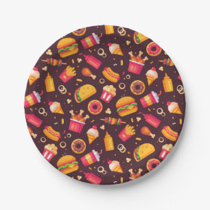Assiettes En Carton Plaque de papier Fast Food