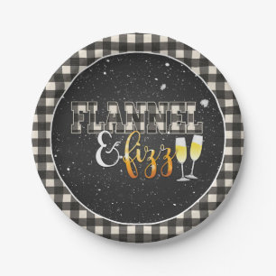 Assiettes En Carton Plaque de papier flanc et fizz - blanc - neige
