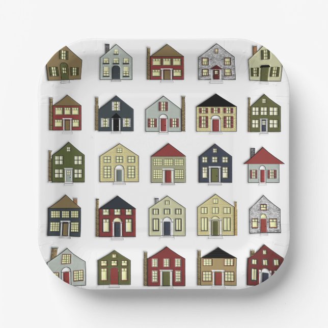 Assiettes En Carton Plaque de papier immobilier (Recto)