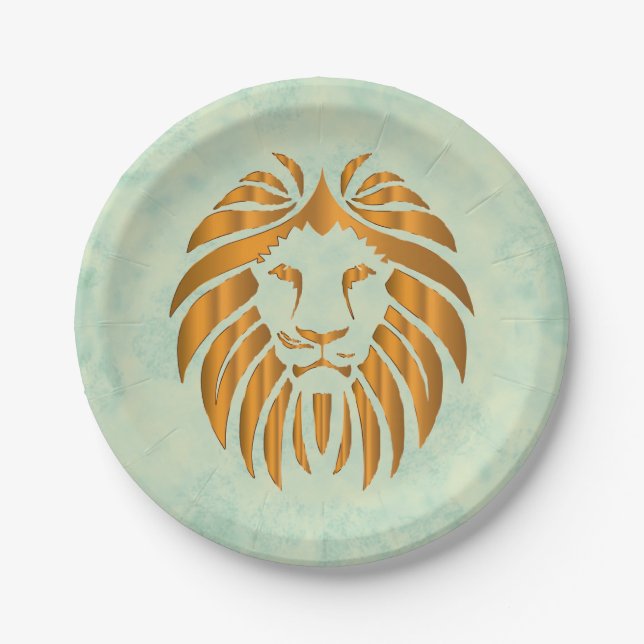 Assiettes En Carton Plaque de papier Lion (Devant)
