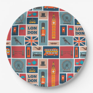 Assiettes En Carton Plaque de papier Londres, Angleterre