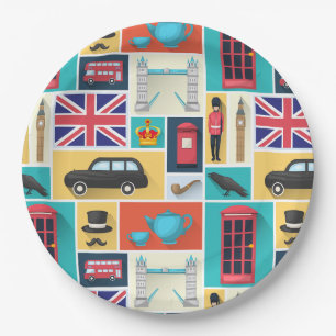 Assiettes En Carton Plaque de papier Londres, Angleterre