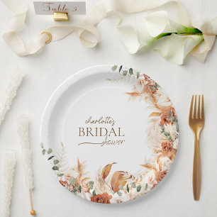 Assiettes En Carton Plaque de papier nuptiale en terre cuite et tequil