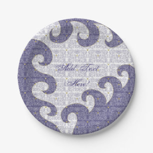 Assiettes En Carton Plaque de papier passoire Gold Star/Purple