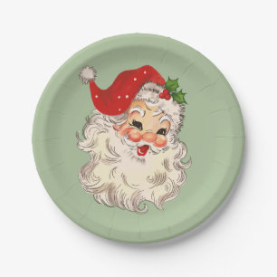 Assiettes En Carton Plaque de papier père Noël No. 3