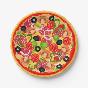 Assiettes En Carton Plaque de papier pizza