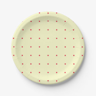 Assiettes En Carton Plaque de papier Pointe Rouge