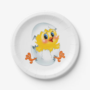 Assiettes En Carton Plaque de papier "poulet"