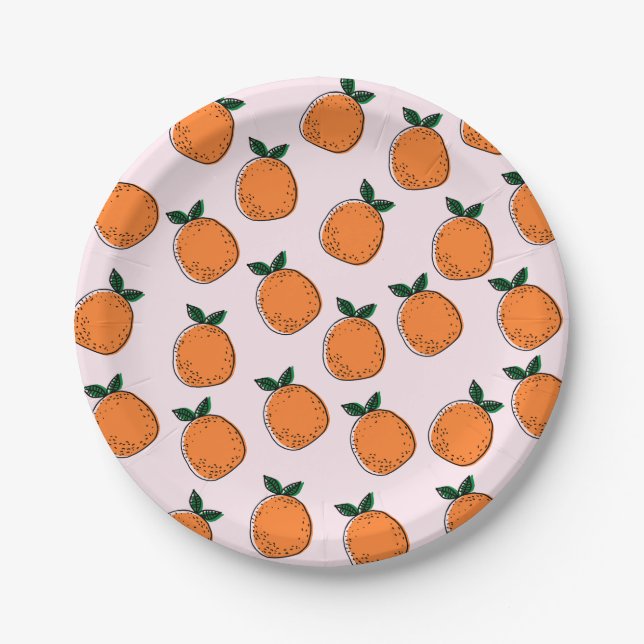 Assiettes En Carton Plaque de papier pour oranges cuites (Devant)