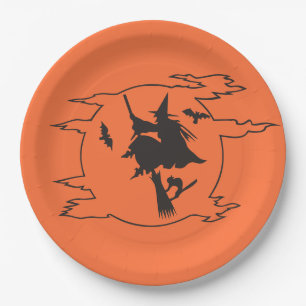 Assiettes En Carton Plaque de papier pour partie d'Halloween