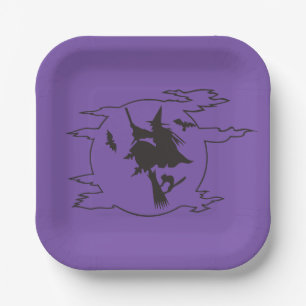 Assiettes En Carton Plaque de papier pour partie d'Halloween