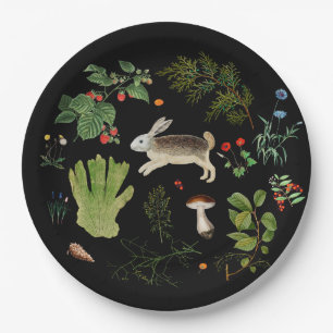 Assiettes En Carton Plaque de papier pour secrets forestiers