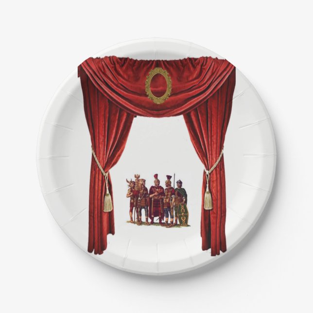 Assiettes En Carton Plaque de papier Romans (Devant)