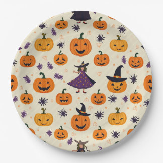 Assiettes En Carton Plaque de papier rond Holloween