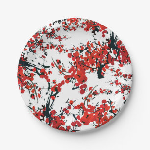 Assiettes En Carton Plaque de papier Sakura