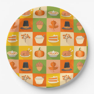 Assiettes En Carton Plaque de papier Thanksgiving