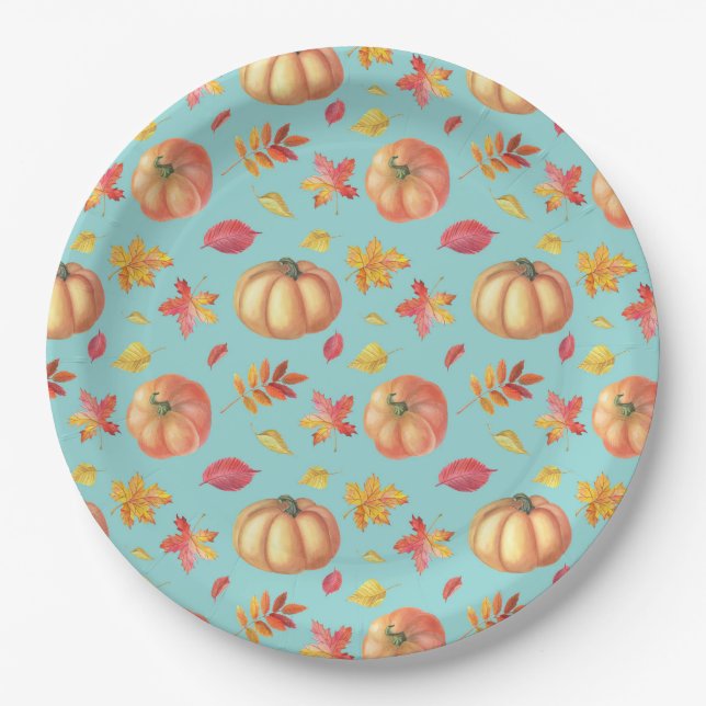 Assiettes En Carton Plaque de papier Thanksgiving (Devant)