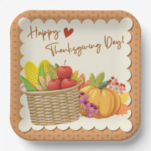 Assiettes En Carton Plaque de papier Thanksgiving