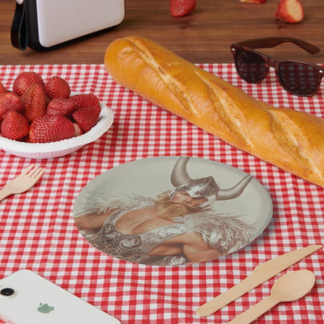 Assiettes En Carton Plaque de papier viking viking (Pique-nique)