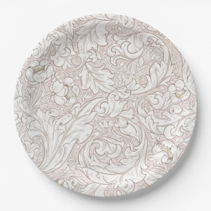 ASSIETTES EN CARTON PLAQUE DE PAPIER : WILLIAM MORRIS : MODÈLE FLORAL