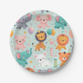 Assiettes En Carton Plaque de parade animale