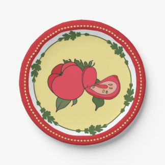Assiettes En Carton Plaque de pique-nique de tomate